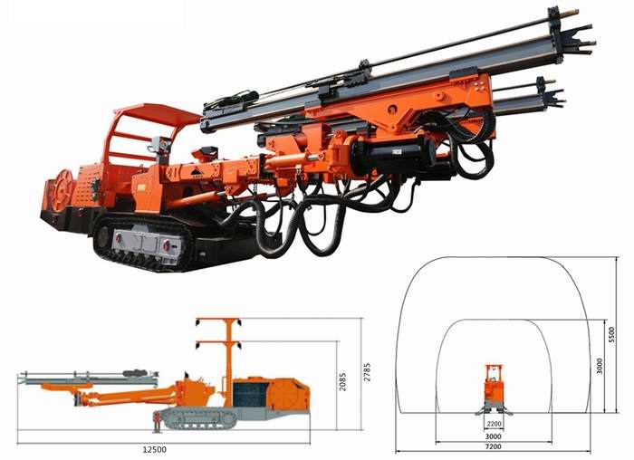 CMJ2-35煤礦用液壓雙臂掘進(jìn)鉆車(chē)